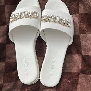 Karl Lagerfeld White Minimalist Sandals